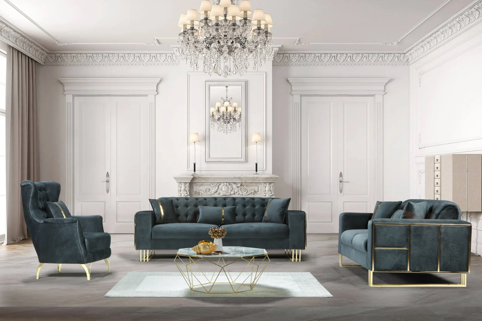 Ribello Sofa Set – Elegant Style, Comfort & Customizable Options