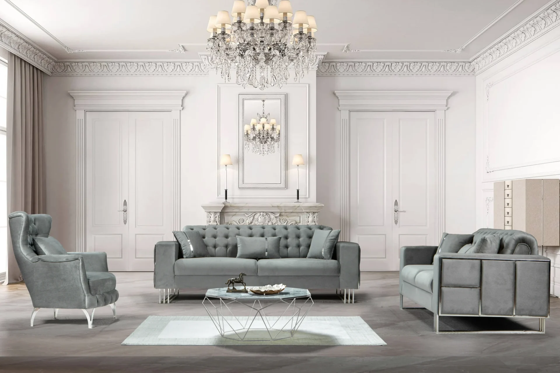 Ribello Sofa Set – Elegant Style, Comfort & Customizable Options