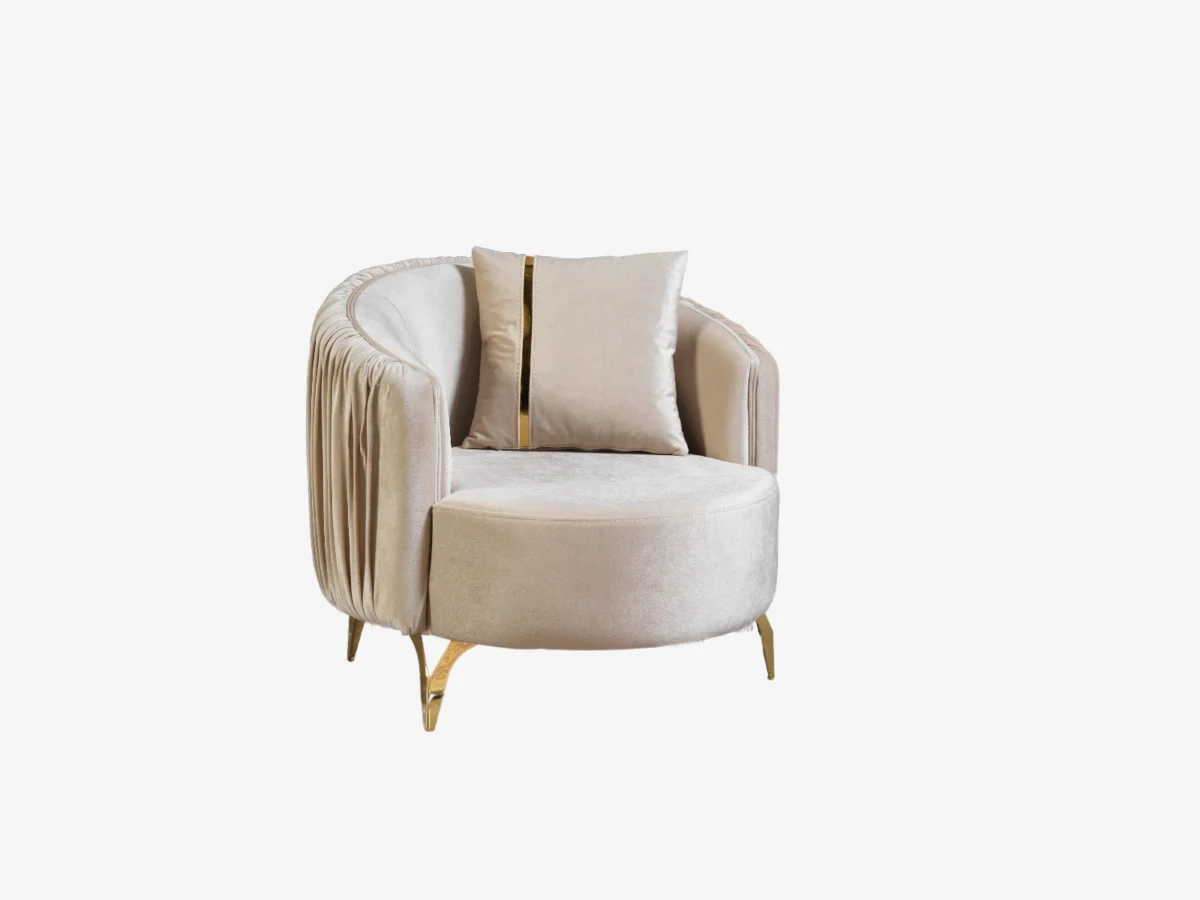 Mira Armchair – Elegant, Customizable Comfort for Home