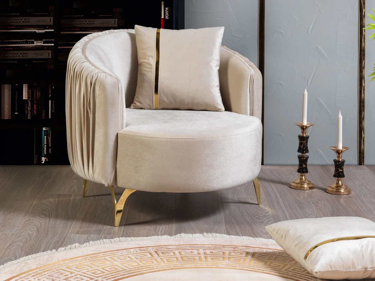 Mira Armchair – Elegant, Customizable Comfort for Home