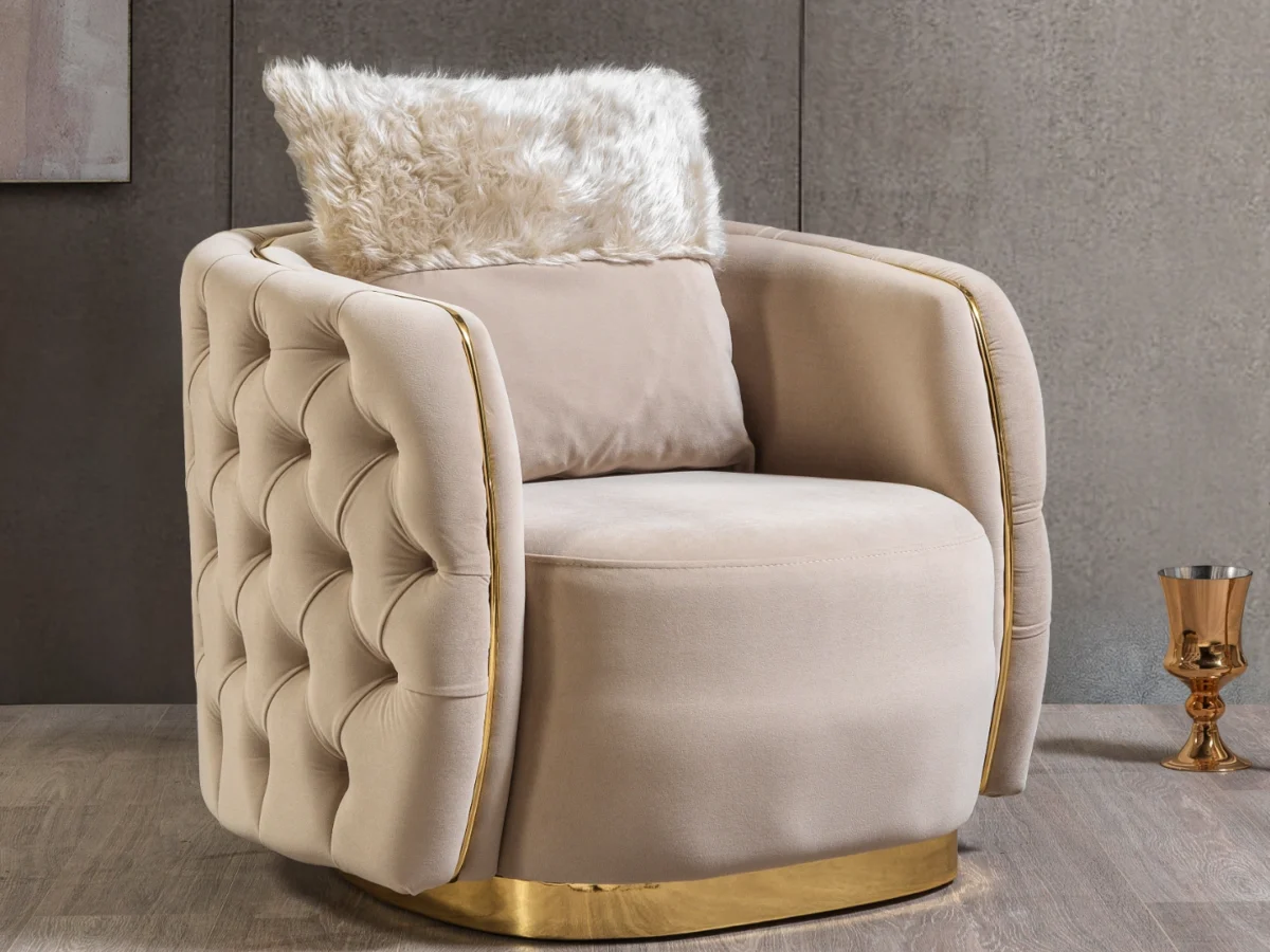 Barcelo Armchair – Elegant, Customizable Comfort for Home